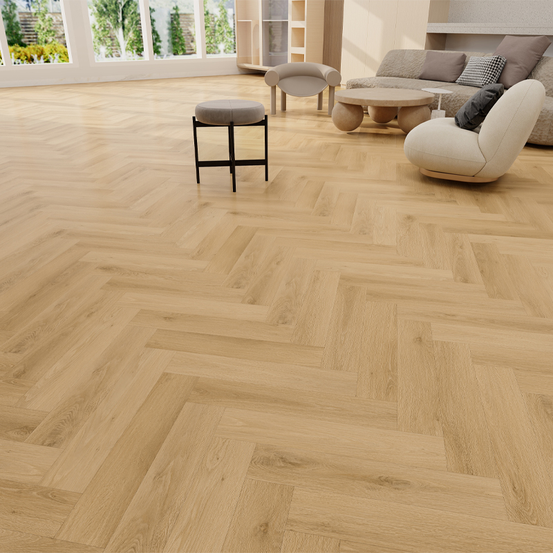 Brandwerende SPC-vinylvloeren met visgraatmotief