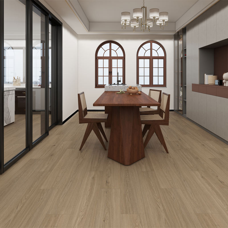 Waterbestendige laminaatvloer voor de eetkamer Waterbestendige laminaatvloer voor de eetkamer